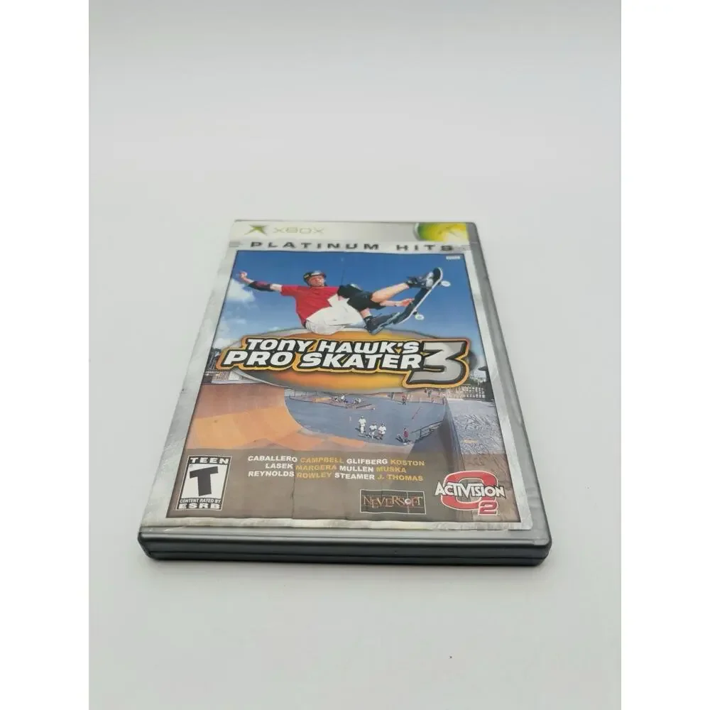 Tony Hawk's Pro Skater 3 Xbox Platinum Hits CIB With Reg Card Skate Tested Works